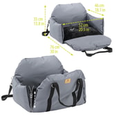 Ferplast burðartaska fyrir hunda Cruiser – grá, 52 × 46 × 35 cm – mynd 2