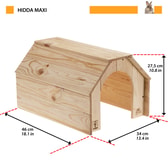 Ferplast kanínuhús úr viði Hidda Maxi – 46 × 34 × 27,5 cm – mynd 2