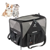Ferplast burðartaska fyrir ketti og hunda Voyager Carrier 350 – svört, 45 × 30 × 33 cm – mynd 4