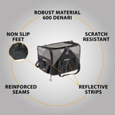 Ferplast burðartaska fyrir ketti og hunda Voyager Carrier 350 – svört, 45 × 30 × 33 cm – mynd 5