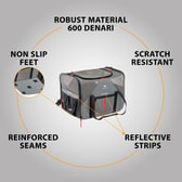 Ferplast burðartaska fyrir ketti og hunda Voyager Carrier 450 – grá, 50 × 33 × 37 cm – mynd 5