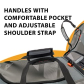 Ferplast burðartaska fyrir ketti og hunda Voyager Carrier 450 – grá, 50 × 33 × 37 cm – mynd 6