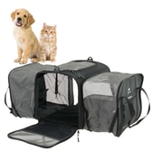 Ferplast burðartaska fyrir ketti og litla hunda Voyager Carrier Pro – svört, 50 × 39 × 39 cm – mynd 4