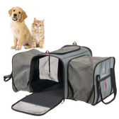 Ferplast burðartaska fyrir ketti og litla hunda Voyager Carrier Pro – grá, 50 × 39 × 39 cm – mynd 4