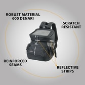 Ferplast bakpoki fyrir ketti og hunda Voyager Backpack 400 – svartur, 33 × 23 × 41 cm – mynd 6