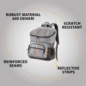 Ferplast bakpoki fyrir ketti og hunda Voyager Backpack 400 – grár, 33 × 23 × 41 cm – mynd 6