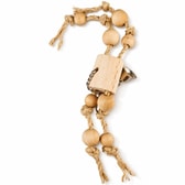 Toy w. sisal rope & wooden beads 30x15x5 cm – mynd 1