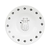 Bowl flat cat/paws keramík – mynd 2