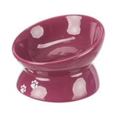 Keramikskál upphækk. 13cm bleik – mynd 2