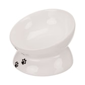 Keramikskál katta 0.25 l/ 13 cm hvít – mynd 2
