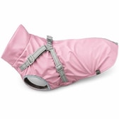 Trixie Pontis regnkápa með beisli – bleik, S: 33 cm – mynd 1