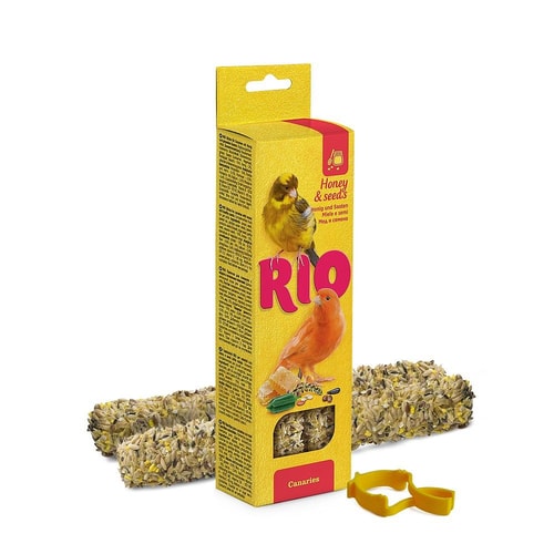 RIO stangir fyrir kanarífugla með hunangi og fræjum – 2×40 g