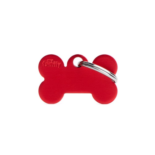 Small Bone Aluminum Red