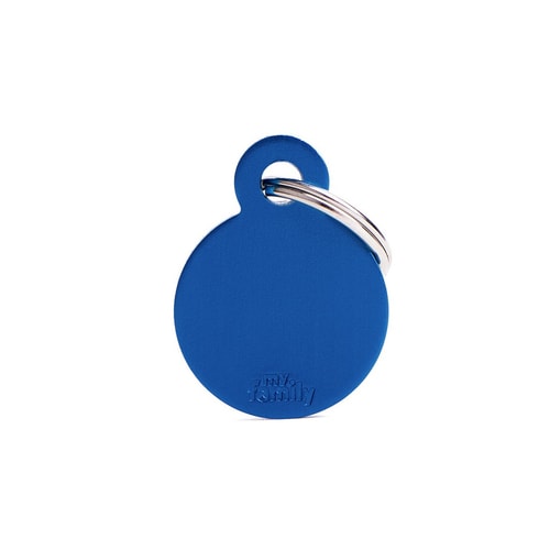 Small Round Aluminum Blue