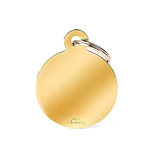 Big Round Golden Brass