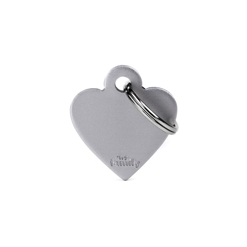 Small Heart Aluminum Grey