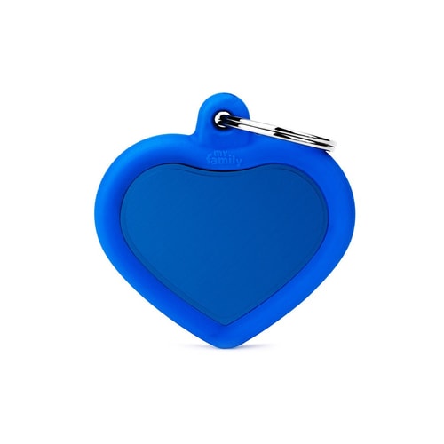 Blue Heart Alu Blue Rubber