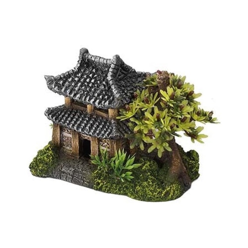 ASIAN HOUSE W.PLANTS 14x9x10cm