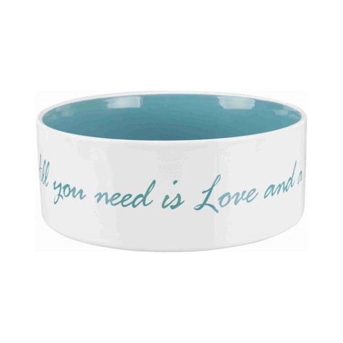 Pet’S Home Bowl Cer.1.4 L/20Cm Crem/Petr