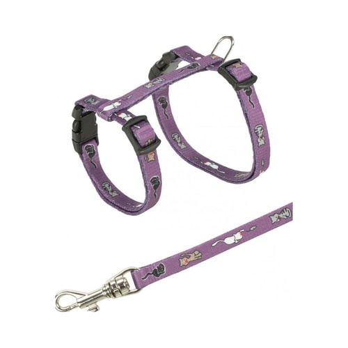 Junior Kitten harn.w.leash cat motif 21/