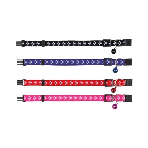Cat collar elastic paw motif