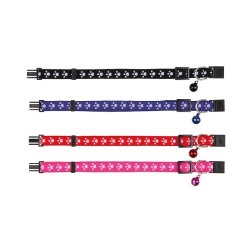Cat collar elastic paw motif
