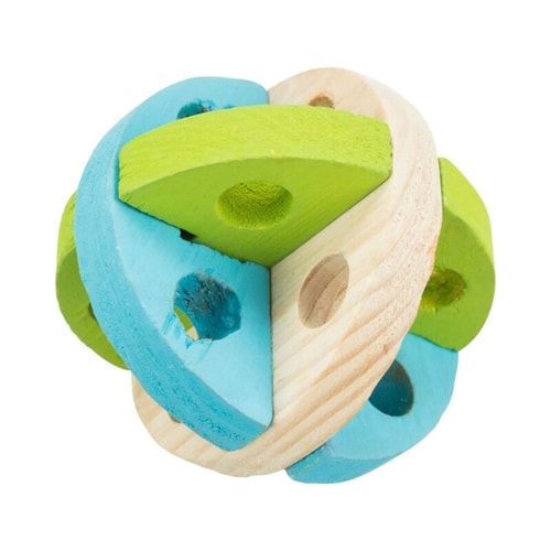 Trixie leik- og nammibolti úr viði – ø 8 cm