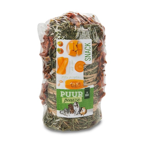 PUUR PAUZE HAY ROLL CARROT & PUMPKIN 200gr