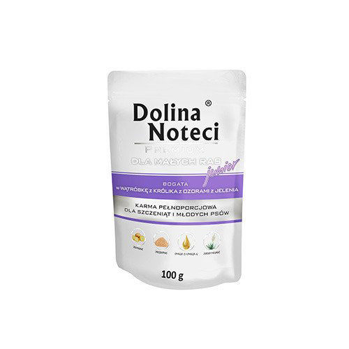 Dolina Noteci Dog Junior – kanínulifur og dádýratunga, 100 g