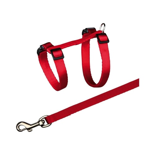 Cat harness with leash, nylon, 27–45 cm/