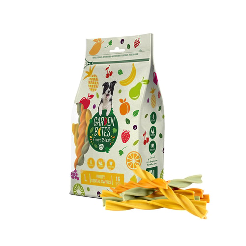 Garden Bites Fruity dental swirls 16cm