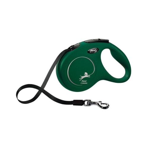Flexi Classic borðataumur – olívugrænn, M 5 m