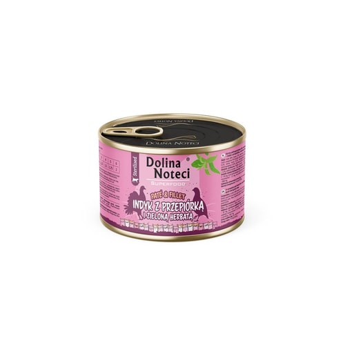 Dolina Noteci Cat Pate&Fillet – Kalkúnn,Kornhæna,Grænt Te 185g