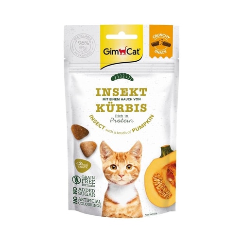 GimCat – Crunchy Snacks Insect & Pumpkin 50G