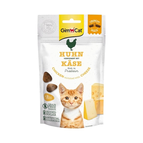 GimCat - Crunchy Snacks Chicken & Cheese 50G