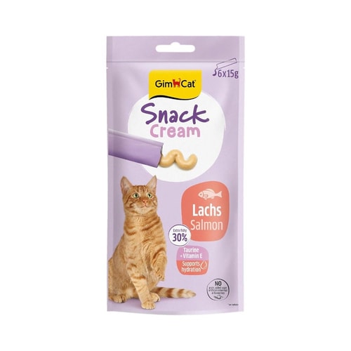 GimCat - Snack Cream Salmon 6 X 15G
