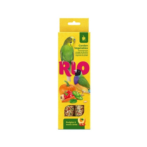 RIO Sticks for budgies and exotic birds with garden vegetables 2x75g