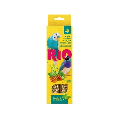 RIO prik fyrir gára og framandi fugla – ofurgrænt og þörungar, 2×40 g
