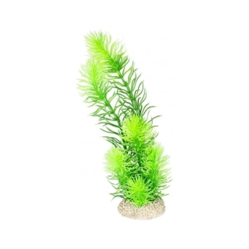 Laroy hornblað gerviplanta fyrir fiskabúr – dökkgræn, L 32 cm