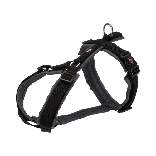 Trixie Premium trekking beisli – svart/graphite, S–M 20 mm