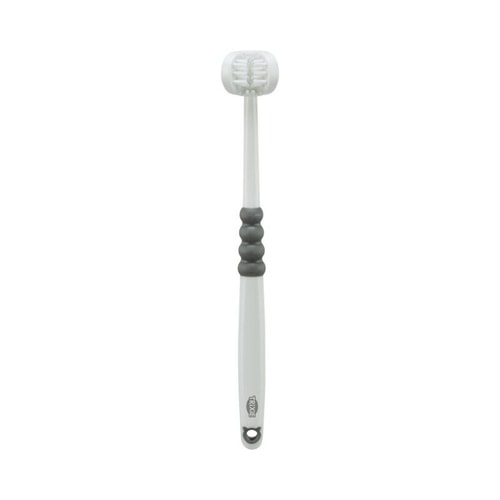 3-headed toothbr.dog/cat 18cm white/grey 3