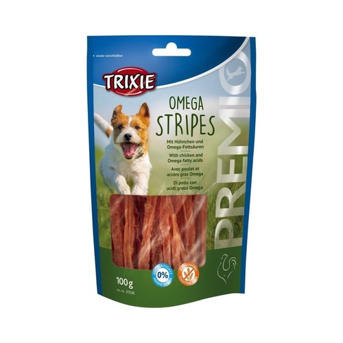 Trixie PREMIO Omega Stripes kjúklinganammi – 100 g