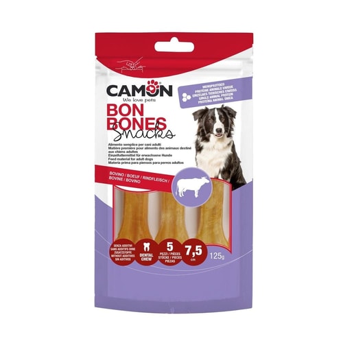 Camon nautahúðarbein – 7,5 cm, 125 g, 5 stk
