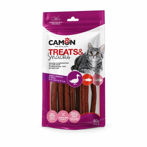 Camon prik með önd, laxi og túnfiski – 60 g