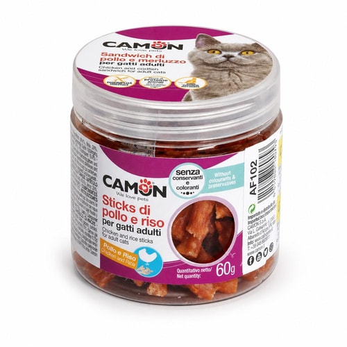 Camon prik með kjúklingi og hrísgrjónum – 60 g