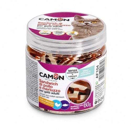 Camon samloka með kjúklingi og þorski – 60 g