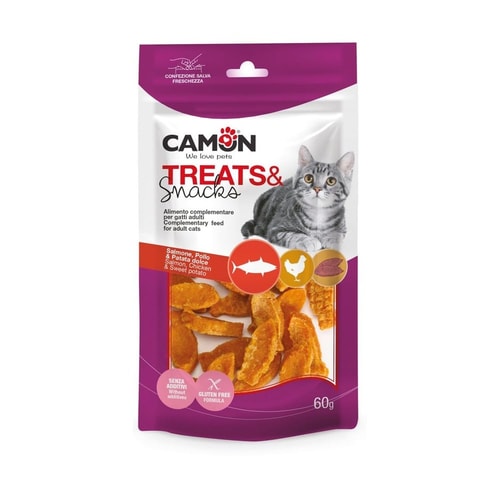 Salmon, chicken & sweet potato fish shapes – 60g