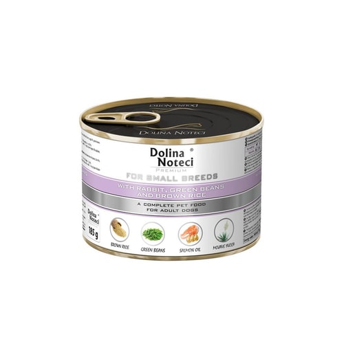 Dolina Noteci Dog – Kanína, Baunir & Brún Hrísgrjón 185g