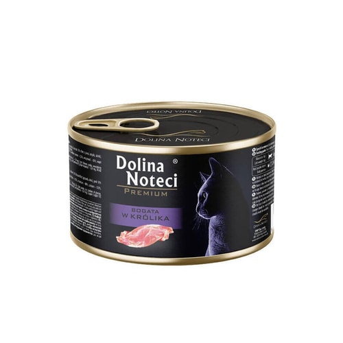 Dolina Noteci Rich In blautmatur fyrir ketti – kanína, 185 g
