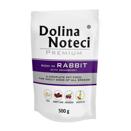 Dolina Noteci Dog Premium Rich In – kanína með trönuberjum, 500 g